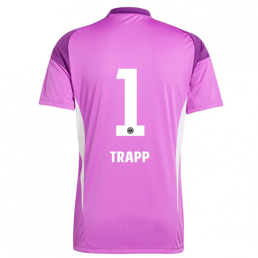 Danxen Criança Kevin Trapp #1 Branco Lilás Camisola Guarda-Redes 2025/26 Camisa Brasil