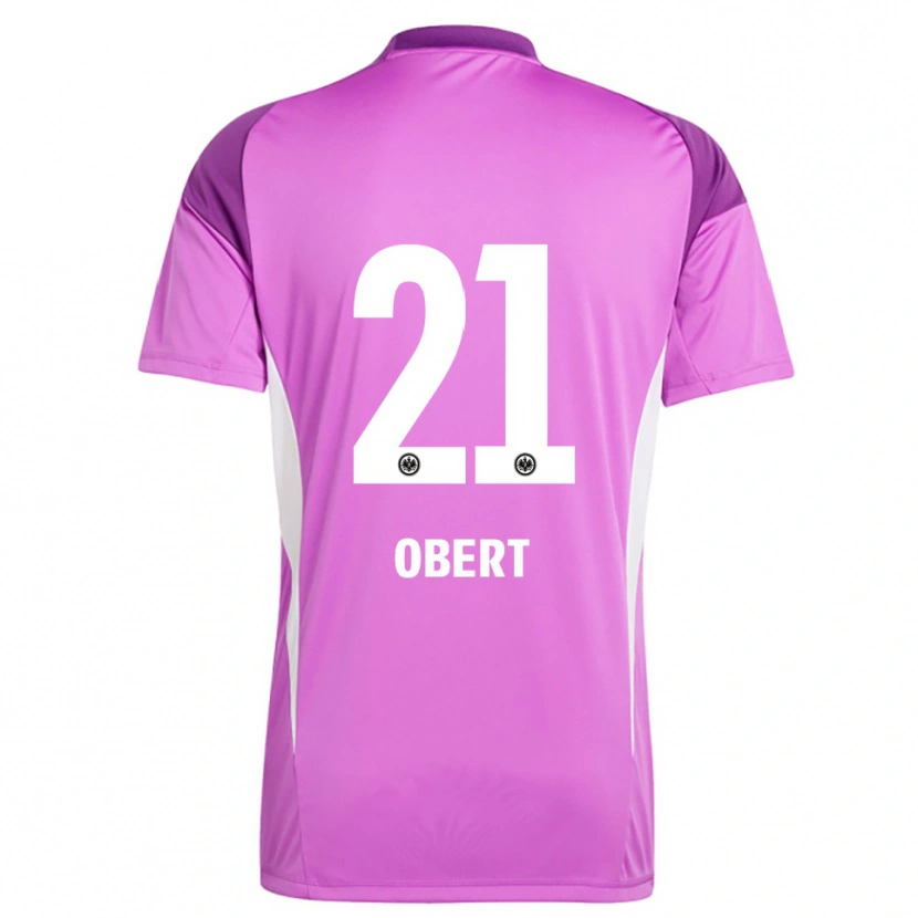 Danxen Criança Yuriy Obert #21 Branco Lilás Camisola Guarda-Redes 2025/26 Camisa Brasil