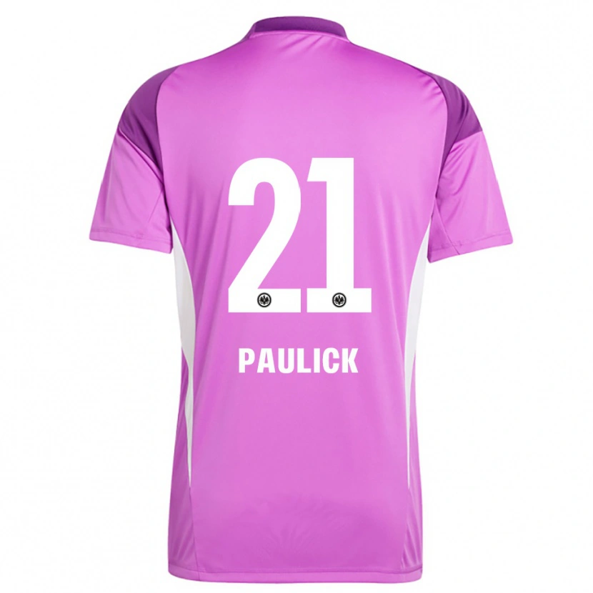 Danxen Criança Lea Paulick #21 Branco Lilás Camisola Guarda-Redes 2025/26 Camisa Brasil