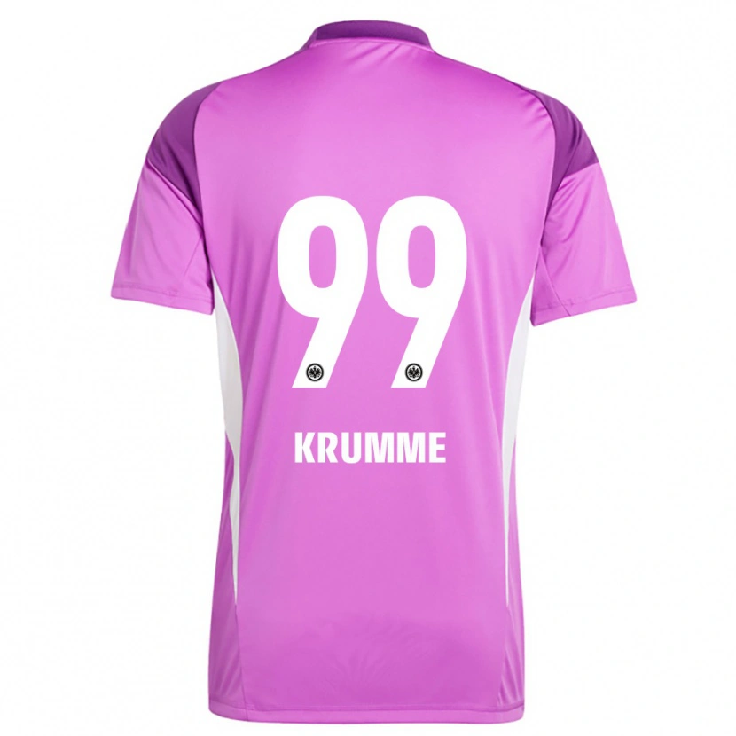 Danxen Criança Janne Krumme #99 Branco Lilás Camisola Guarda-Redes 2025/26 Camisa Brasil