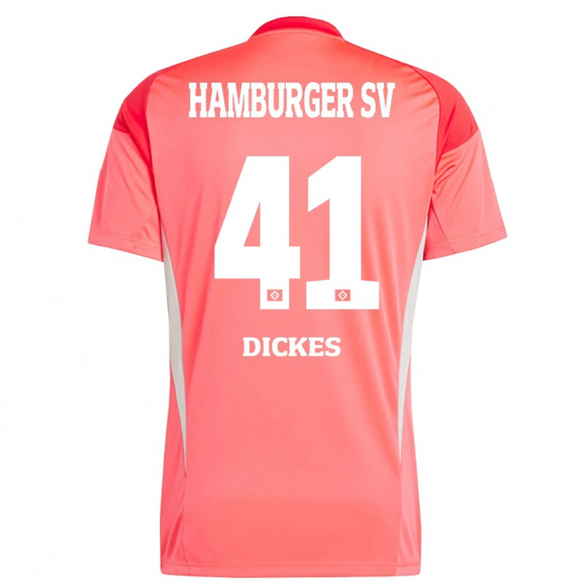 Danxen Criança Fernando Dickes #41 Laranja Vermelho Camisola Guarda-Redes 2025/26 Camisa Brasil
