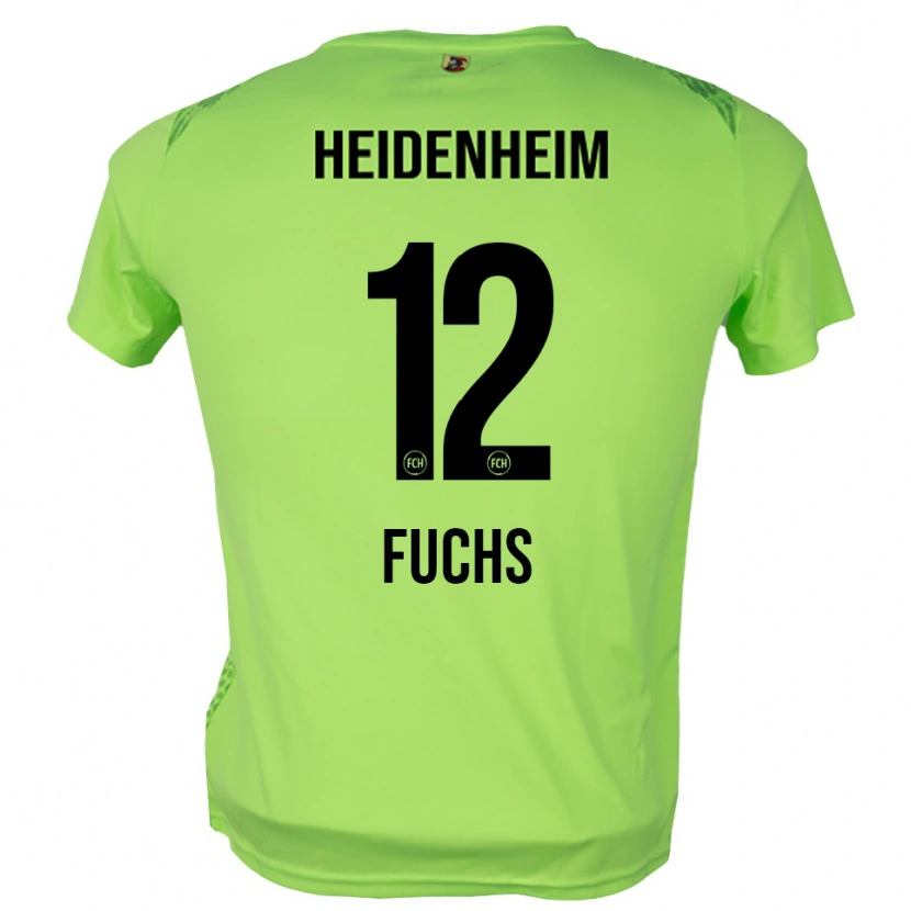 Danxen Criança Celine Fuchs #12 Verde Pálido Camisola Guarda-Redes 2025/26 Camisa Brasil