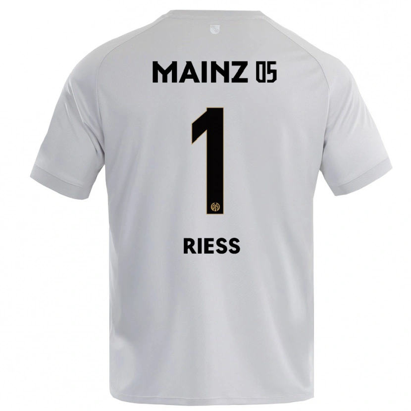 Danxen Criança Lasse Rieß #1 Azul Cinza Claro Camisola Guarda-Redes 2025/26 Camisa Brasil