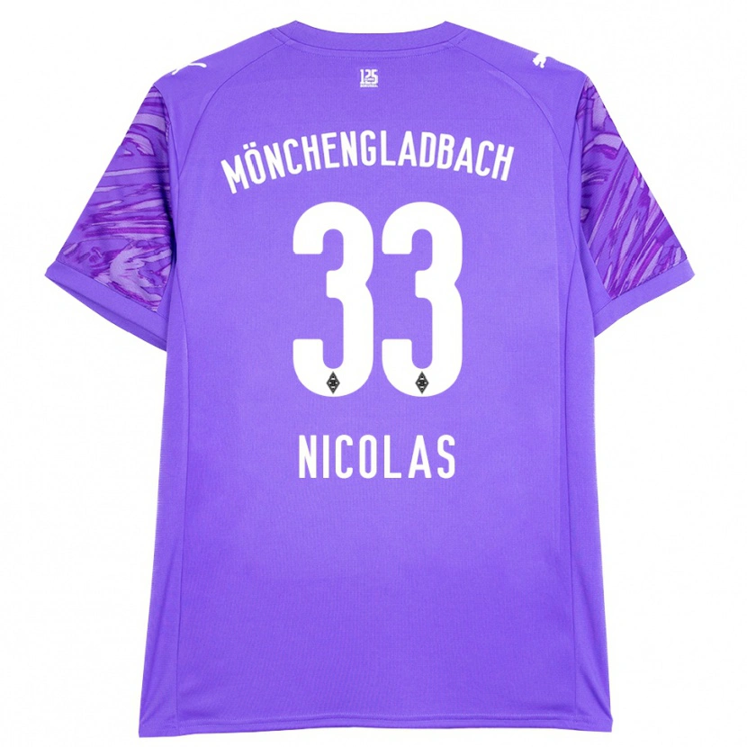 Danxen Criança Moritz Nicolas #33 Branco Lilás Camisola Guarda-Redes 2025/26 Camisa Brasil