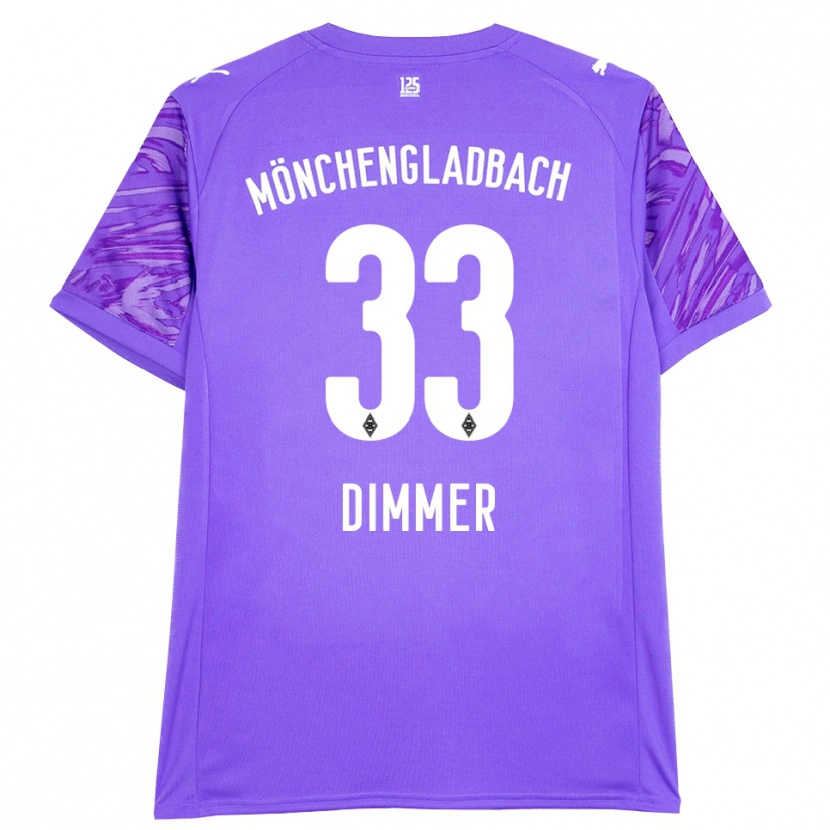 Danxen Criança Florian Dimmer #33 Branco Lilás Camisola Guarda-Redes 2025/26 Camisa Brasil