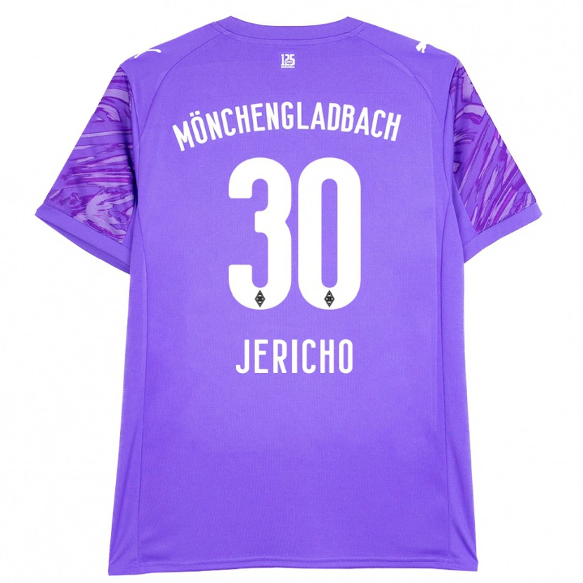Danxen Criança Aidan Jericho #30 Branco Lilás Camisola Guarda-Redes 2025/26 Camisa Brasil