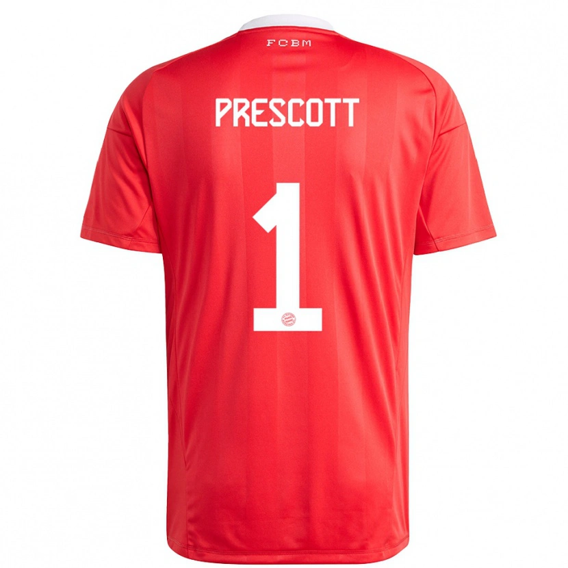 Danxen Criança Leonard Prescott #1 Branco Vermelho Camisola Guarda-Redes 2025/26 Camisa Brasil