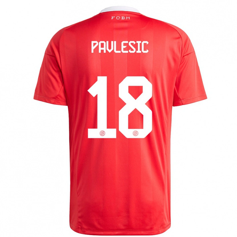Danxen Criança Anthony Pavlesic #18 Branco Vermelho Camisola Guarda-Redes 2025/26 Camisa Brasil