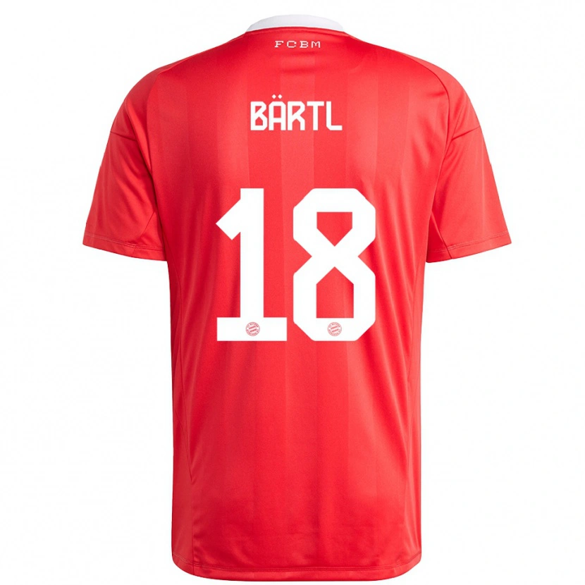 Danxen Criança Jannis Bärtl #18 Branco Vermelho Camisola Guarda-Redes 2025/26 Camisa Brasil