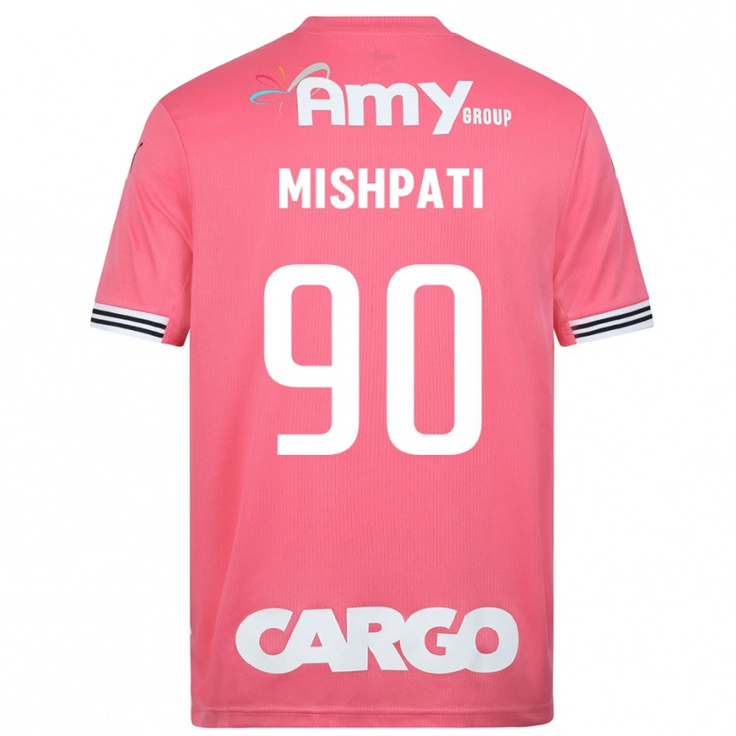 Danxen Criança Roi Mishpati #90 Branco Rosa Camisola Guarda-Redes 2025/26 Camisa Brasil