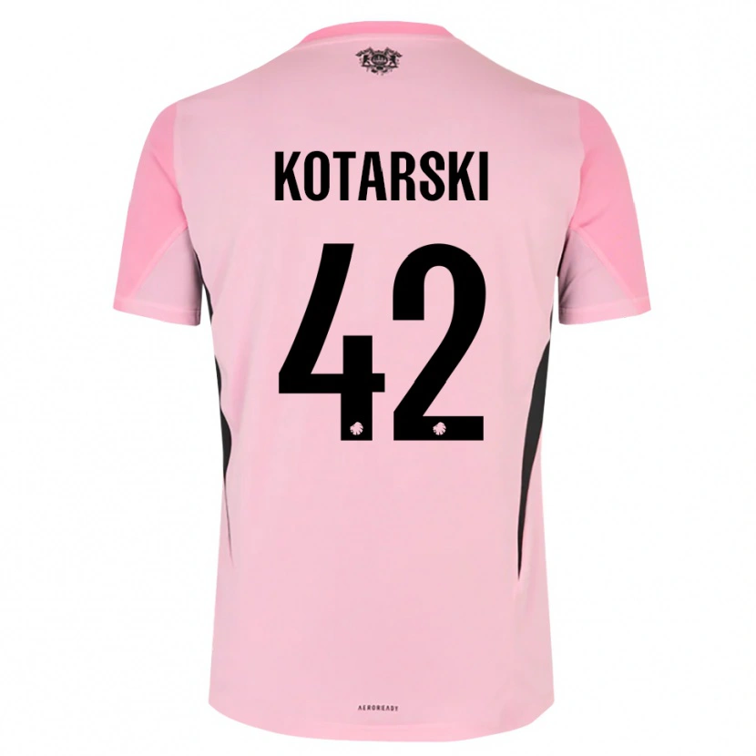 Danxen Criança Dominik Kotarski #42 Preto Rosa Camisola Guarda-Redes 2025/26 Camisa Brasil