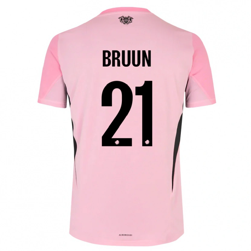 Danxen Criança Alfred Bruun #21 Preto Rosa Camisola Guarda-Redes 2025/26 Camisa Brasil