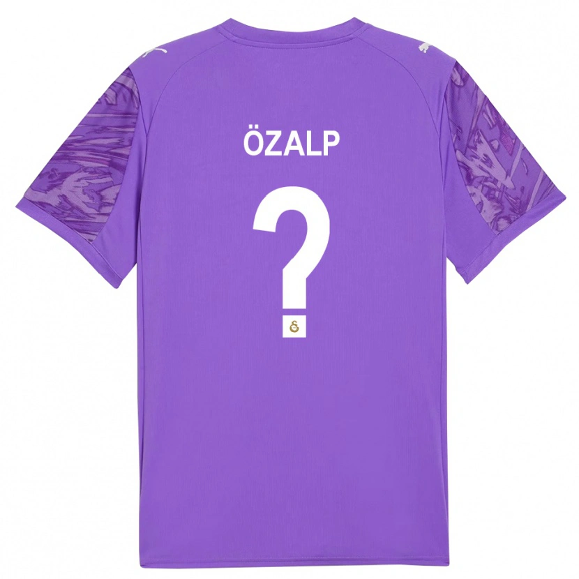Danxen Criança Hamza Özalp #0 Branco Roxo Camisola Guarda-Redes 2025/26 Camisa Brasil