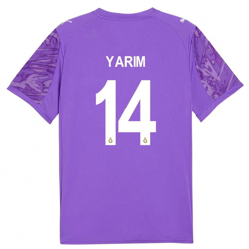 Danxen Criança Esra Yarım #14 Branco Roxo Camisola Guarda-Redes 2025/26 Camisa Brasil