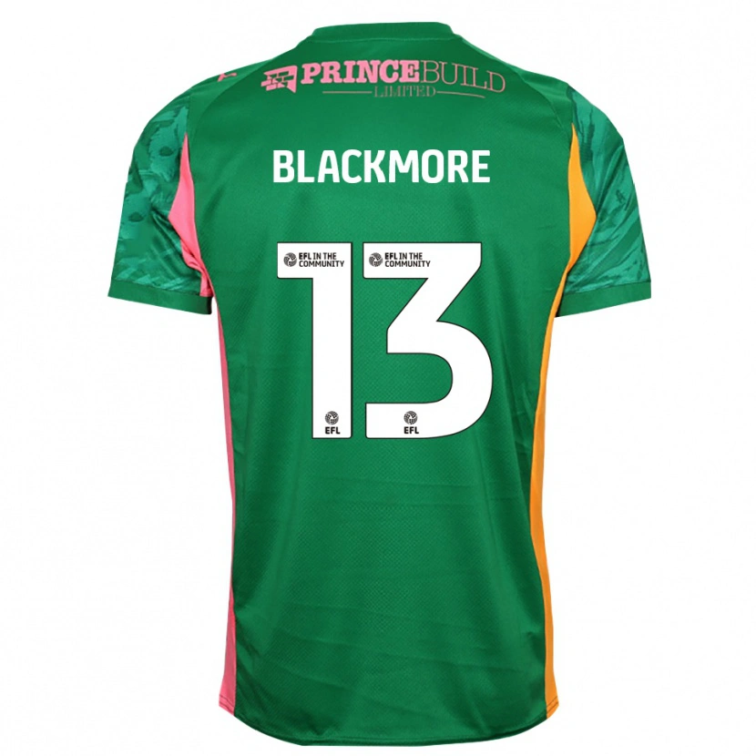 Danxen Homem Will Blackmore #13 Verde Rosa Camisola Guarda-Redes 2025/26 Camisa Brasil