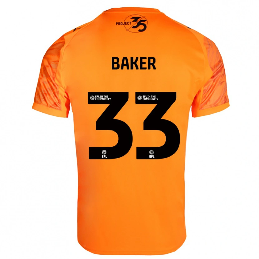 Danxen Homem Zak Baker #33 Preto Laranja Camisola Guarda-Redes 2025/26 Camisa Brasil