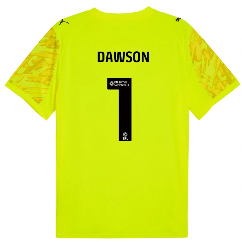 Danxen Homem Cameron Dawson #1 Verde Fluorescente Preto Camisola Guarda-Redes 2025/26 Camisa Brasil