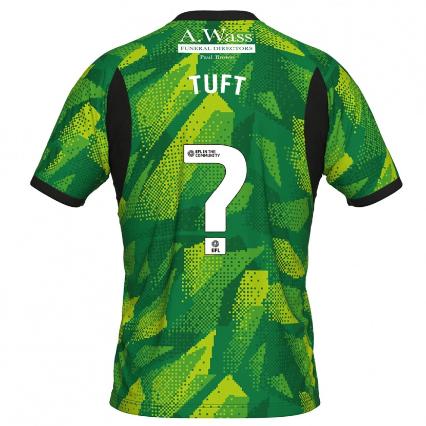 Danxen Homem Jacob Tuft #0 Verde Preto Camisola Guarda-Redes 2025/26 Camisa Brasil