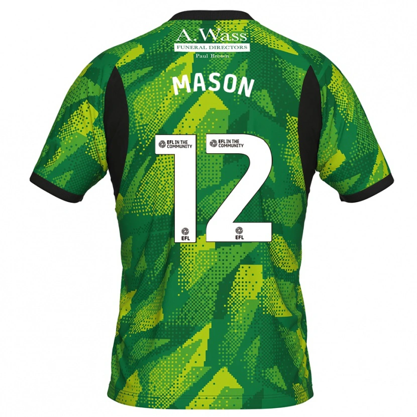 Danxen Homem Owen Mason #12 Verde Preto Camisola Guarda-Redes 2025/26 Camisa Brasil