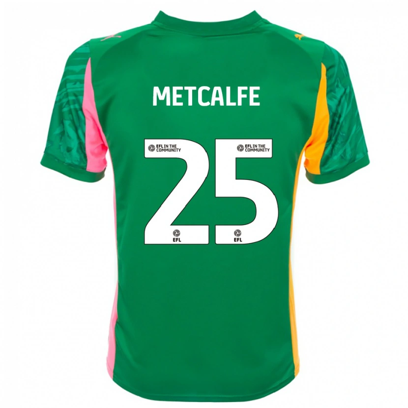 Danxen Homem Max Metcalfe #25 Branco Verde Rosa Camisola Guarda-Redes 2025/26 Camisa Brasil