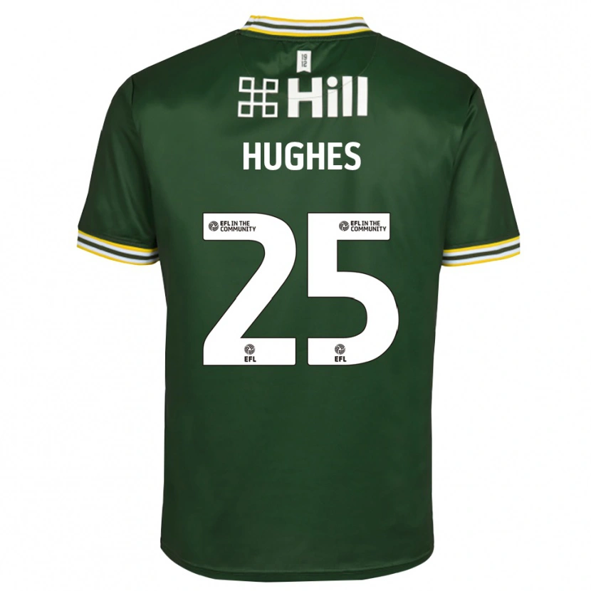 Danxen Homem Ben Hughes #25 Branco Verde Escuro Camisola Guarda-Redes 2025/26 Camisa Brasil