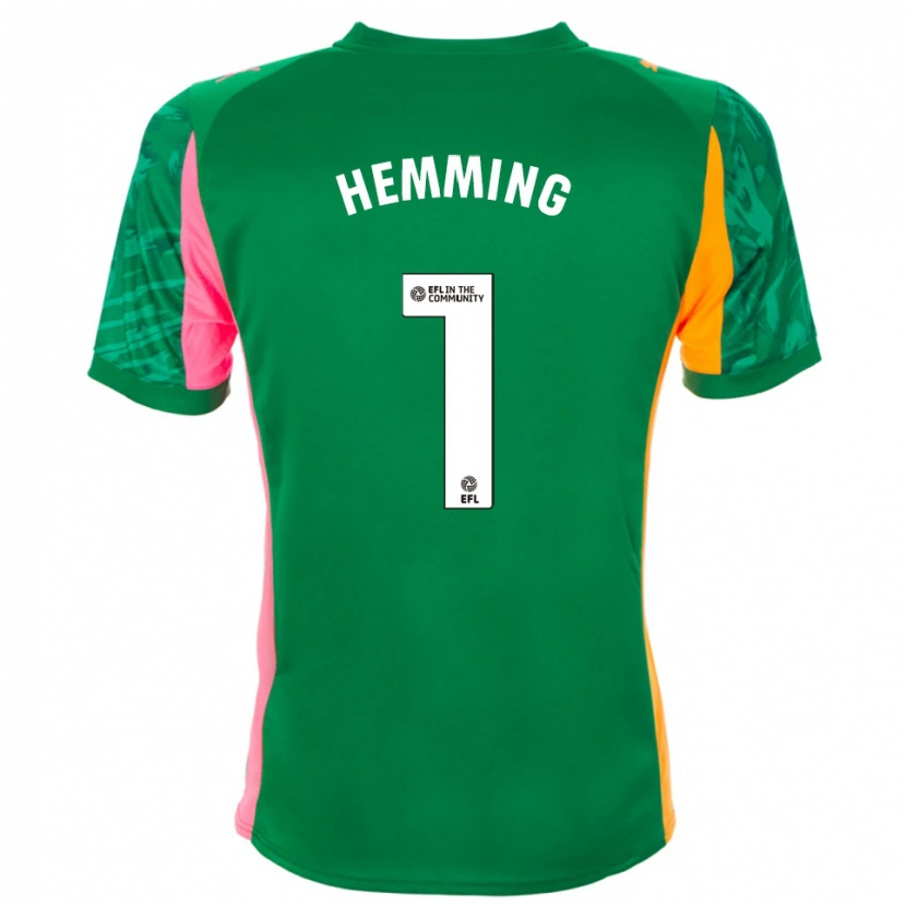 Danxen Homem Zach Hemming #1 Laranja Verde Rosa Camisola Guarda-Redes 2025/26 Camisa Brasil