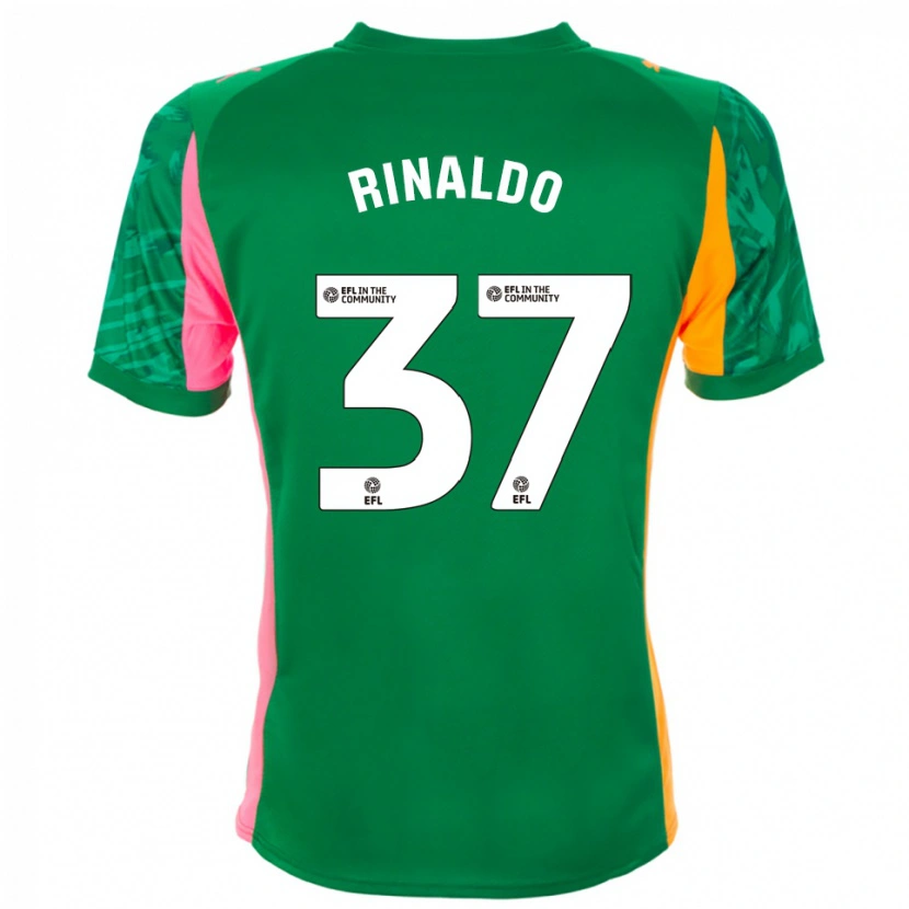 Danxen Homem Ashton Rinaldo #37 Laranja Verde Rosa Camisola Guarda-Redes 2025/26 Camisa Brasil