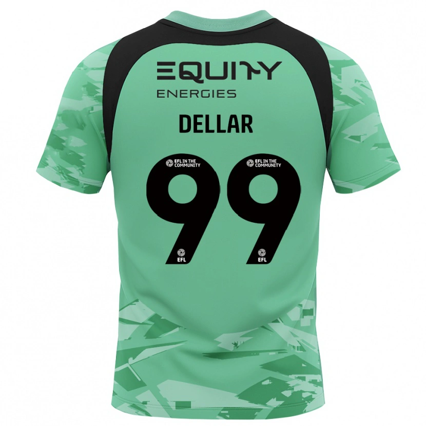 Danxen Homem Megan Dellar #99 Preto Verde Claro Camisola Guarda-Redes 2025/26 Camisa Brasil