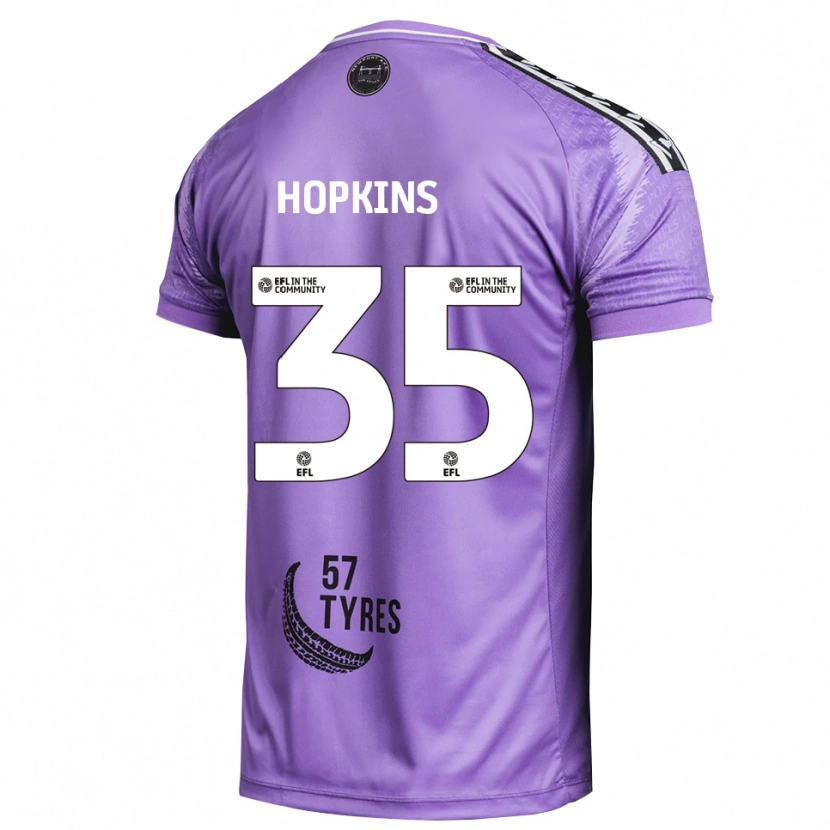 Danxen Homem Bailey Hopkins #35 Roxo Claro Camisola Guarda-Redes 2025/26 Camisa Brasil