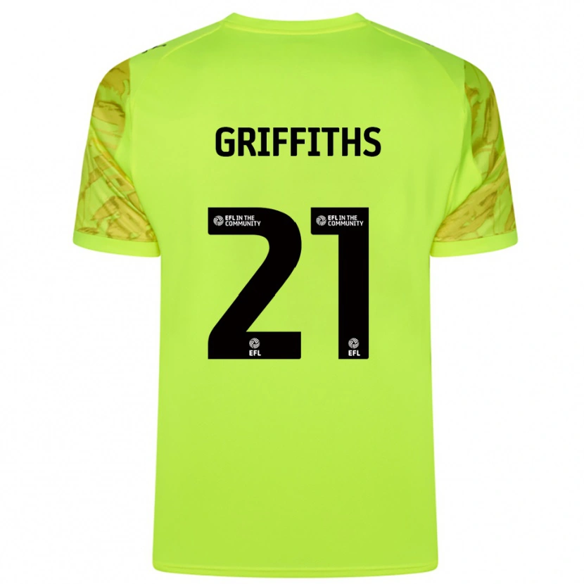 Danxen Homem Harry Griffiths #21 Verde Fluorescente Camisola Guarda-Redes 2025/26 Camisa Brasil