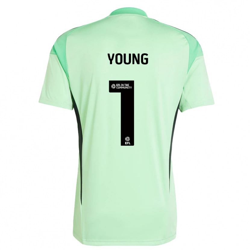 Danxen Homem Matthew Young #1 Preto Verde Claro Camisola Guarda-Redes 2025/26 Camisa Brasil