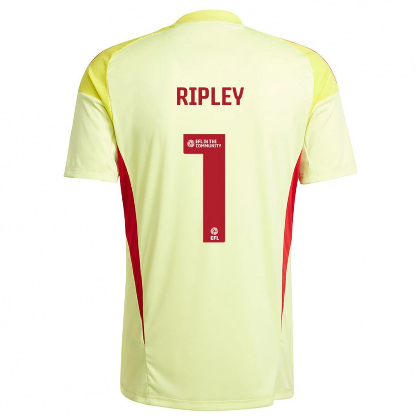 Danxen Homem Connor Ripley #1 Amarelo Pálido Camisola Guarda-Redes 2025/26 Camisa Brasil