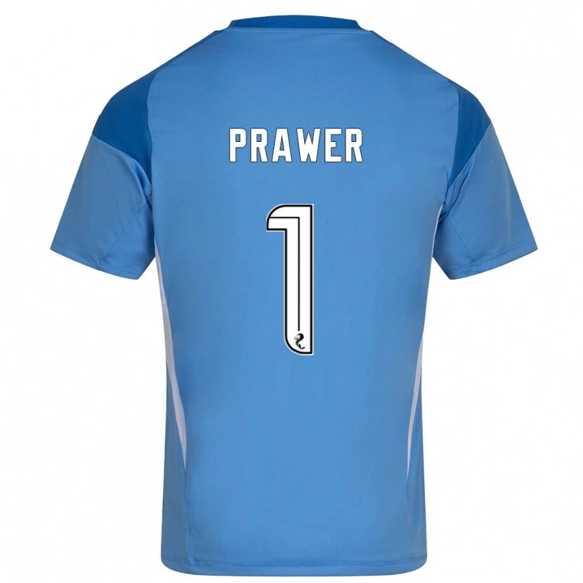 Danxen Homem Anna Prawer #1 Branco Azul Camisola Guarda-Redes 2025/26 Camisa Brasil