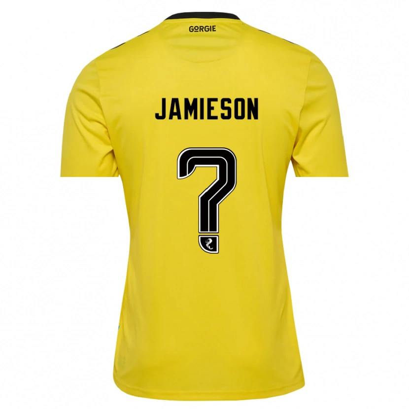 Danxen Homem Finlay Jamieson #0 Preto Vermelho Amarelo Camisola Guarda-Redes 2025/26 Camisa Brasil