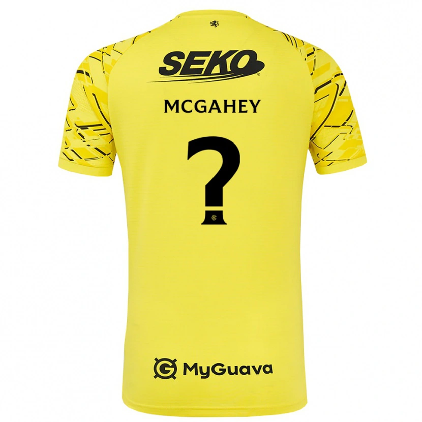 Danxen Homem Lewis McGahey #0 Preto Amarelo Camisola Guarda-Redes 2025/26 Camisa Brasil