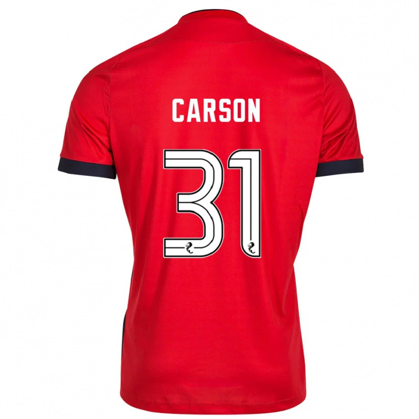 Danxen Homem Trevor Carson #31 Branco Vermelho Camisola Guarda-Redes 2025/26 Camisa Brasil