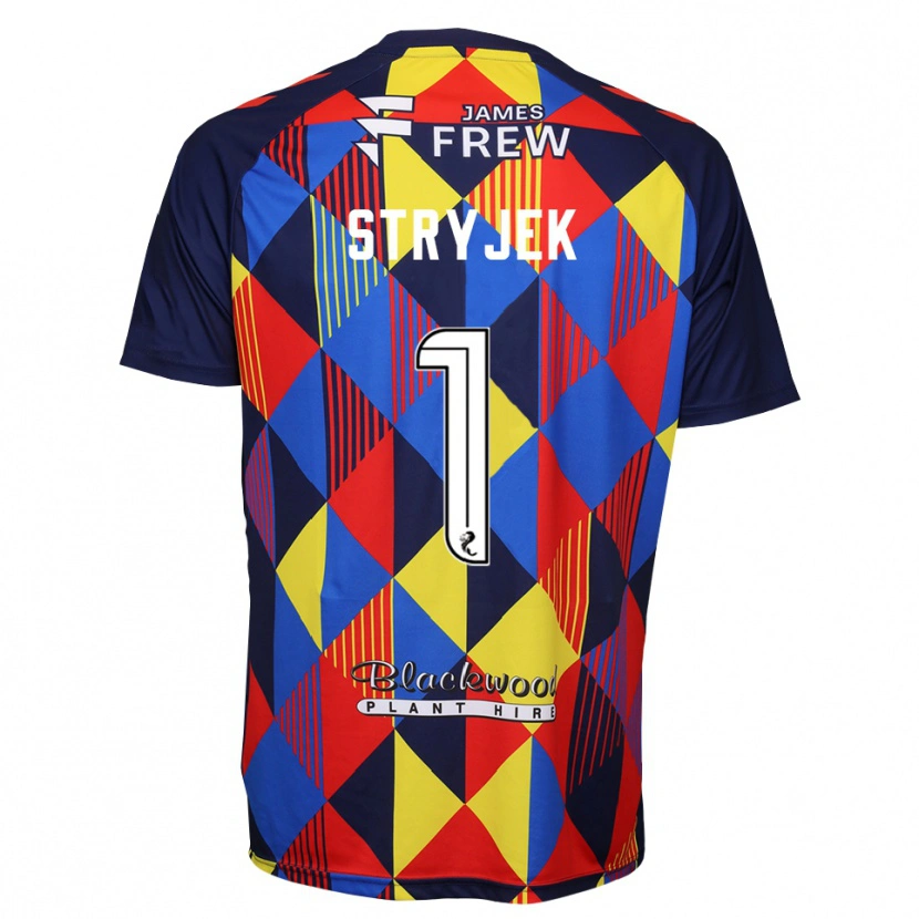 Danxen Homem Maksymilian Stryjek #1 Vermelho Azul Royal Camisola Guarda-Redes 2025/26 Camisa Brasil