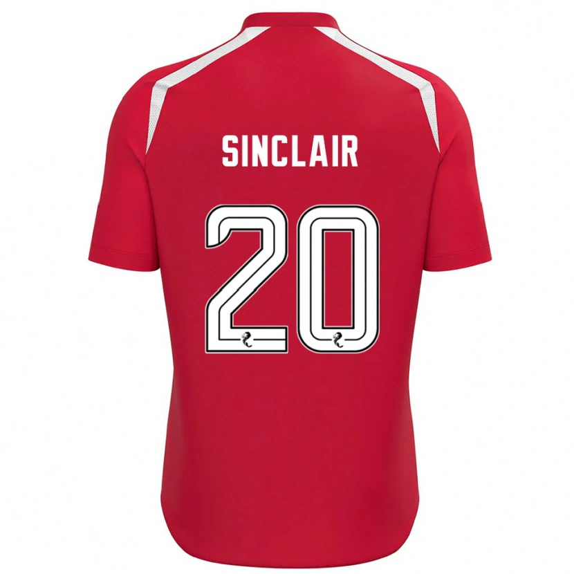 Danxen Homem Ross Sinclair #20 Branco Vermelho Camisola Guarda-Redes 2025/26 Camisa Brasil