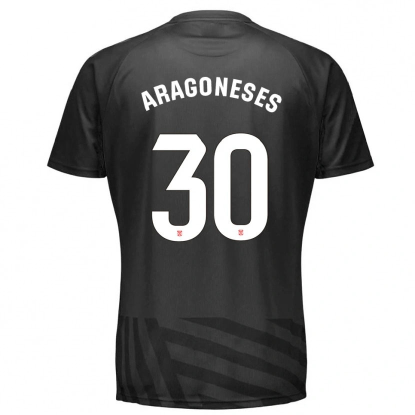 Danxen Homem Sergio Aragoneses #30 Cinza Preto Camisola Guarda-Redes 2025/26 Camisa Brasil