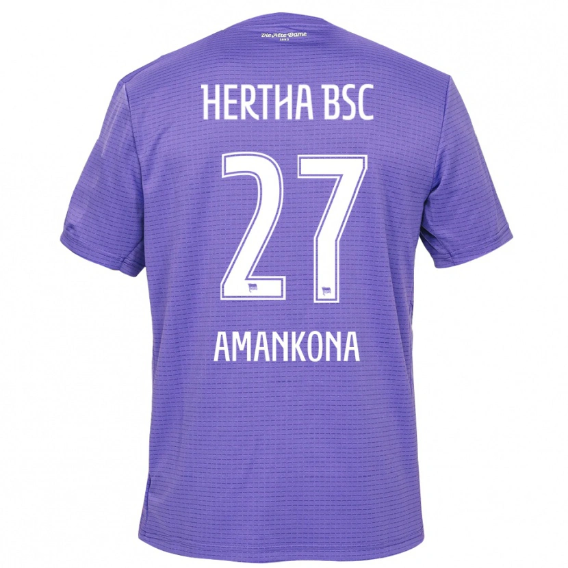 Danxen Homem Nash-Daniel Amankona #27 Roxo Branco Camisola Guarda-Redes 2025/26 Camisa Brasil