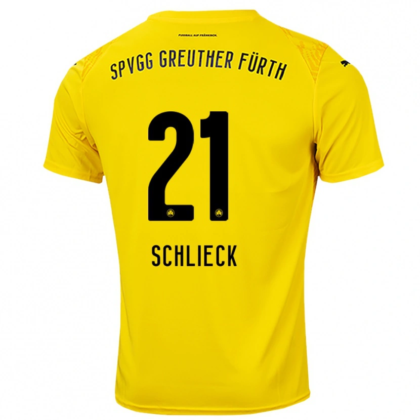 Danxen Homem Timo Schlieck #21 Amarelo Preto Camisola Guarda-Redes 2025/26 Camisa Brasil
