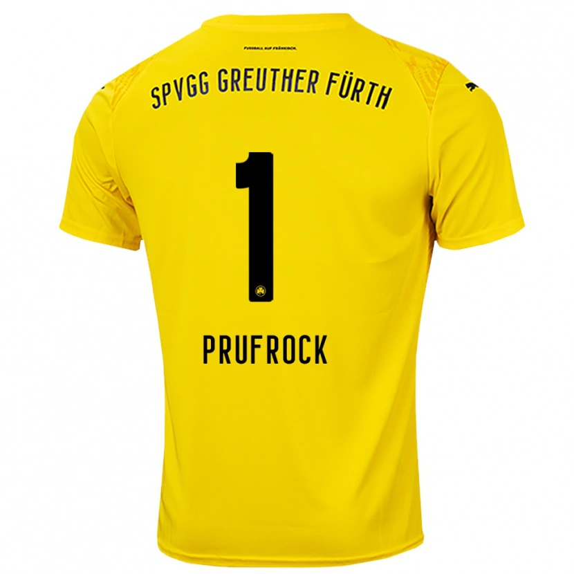 Danxen Homem Silas Prüfrock #1 Amarelo Preto Camisola Guarda-Redes 2025/26 Camisa Brasil