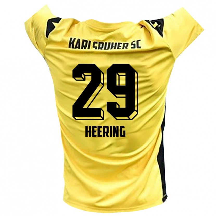 Danxen Homem Simon Heering #29 Amarelo Preto Camisola Guarda-Redes 2025/26 Camisa Brasil