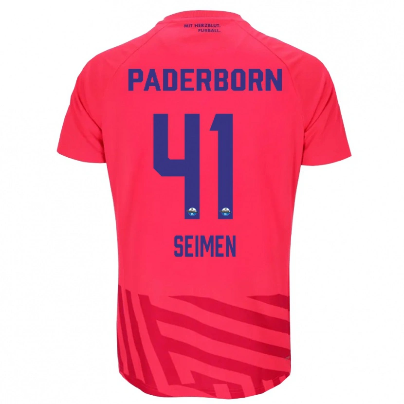 Danxen Homem Dennis Seimen #41 Vermelho Preto Camisola Guarda-Redes 2025/26 Camisa Brasil
