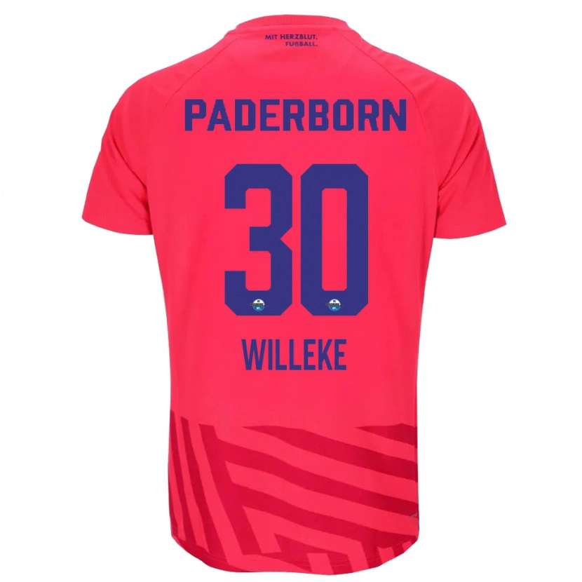 Danxen Homem Nico Willeke #30 Vermelho Preto Camisola Guarda-Redes 2025/26 Camisa Brasil