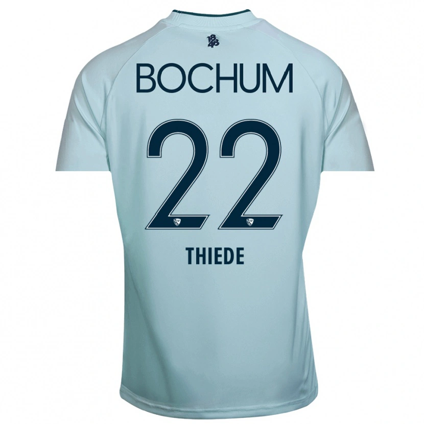 Danxen Homem Niclas Thiede #22 Ciano-Azul Camisola Guarda-Redes 2025/26 Camisa Brasil