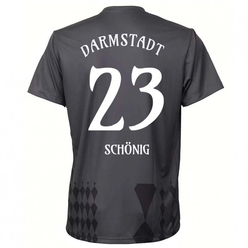 Danxen Homem Mauritius Schönig #23 Cinza Escuro Camisola Guarda-Redes 2025/26 Camisa Brasil