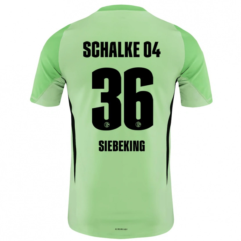 Danxen Homem Johannes Siebeking #36 Verde Claro Preto Camisola Guarda-Redes 2025/26 Camisa Brasil