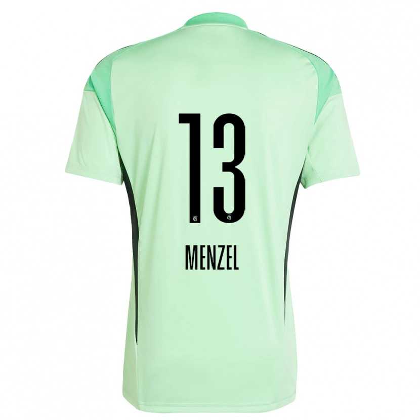 Danxen Homem Phillip Menzel #13 Verde Claro Preto Camisola Guarda-Redes 2025/26 Camisa Brasil
