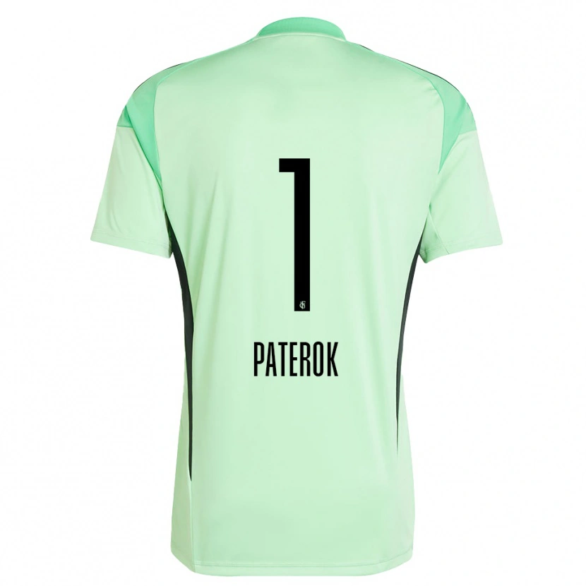 Danxen Homem Tim Paterok #1 Verde Claro Preto Camisola Guarda-Redes 2025/26 Camisa Brasil